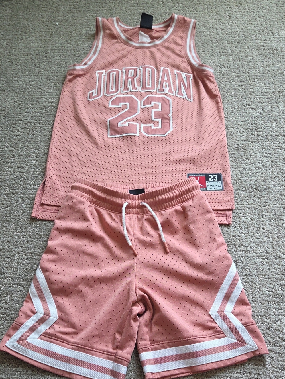 Jordan Kids' Mesh Tank & Shorts Set - Pink